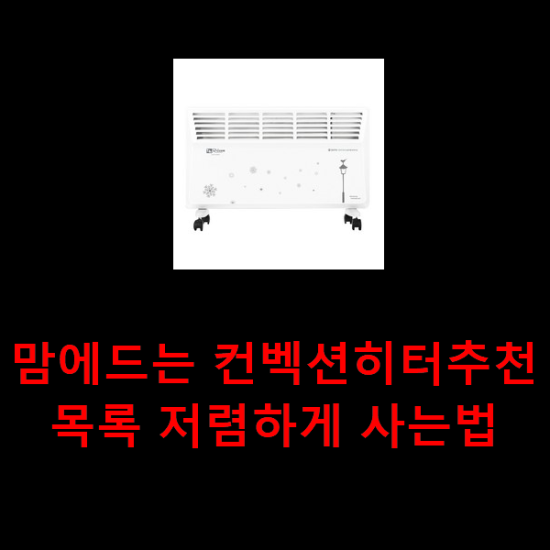  맘에드는 컨벡션히터추천 목록 저렴하게 사는법
