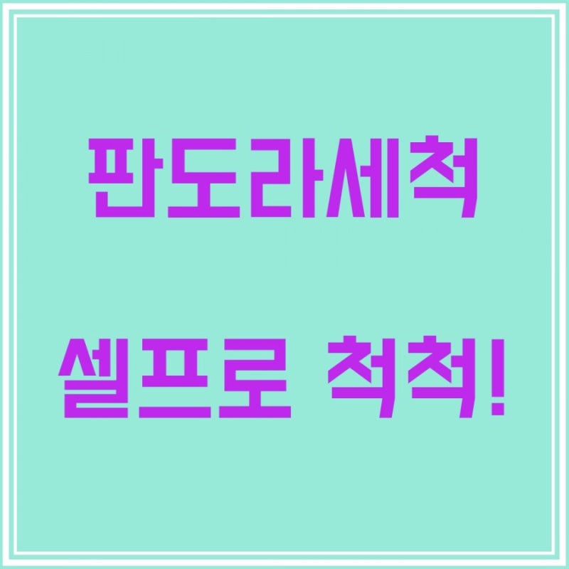 판도라팔찌셀프세척 은셀프세척제 사용해서 척척끝내요!