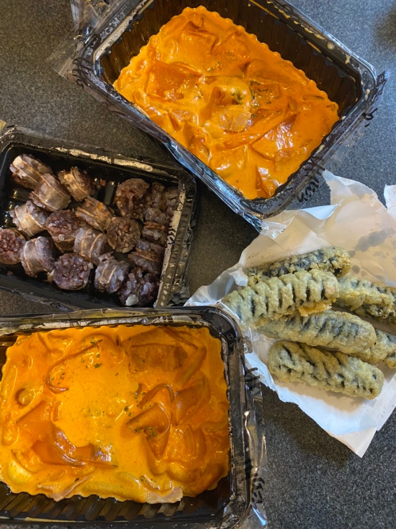 간단리뷰 :) 배떡 로제떡볶이 순한맛 보통맛 후기