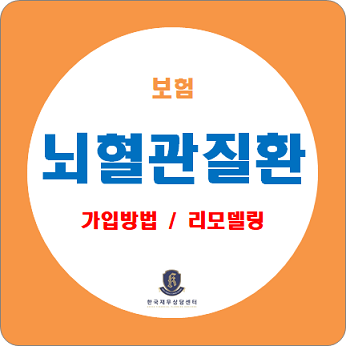  보험 가입방법 / 뇌혈관 꽈리(뇌동맥류), 뇌졸중, 뇌출혈 / 가입방법과 리모델링 방법 확인하세요.