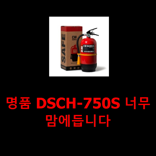  명품 DSCH-750S 너무 맘에듭니다