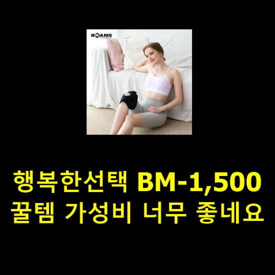 행복한선택 BM-1,500 꿀템 가성비 너무 좋네요