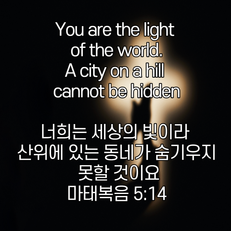  [빛과 소금: 필요한 사람:나답게] 영어성경 구절로 영어공부하기