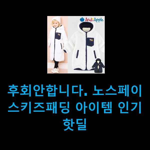  후회안합니다. 노스페이스키즈패딩 아이템 인기 핫딜