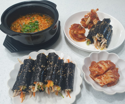  집밥메뉴 [꼬마김밥, 섞박지, 오징어무침] 추천해요