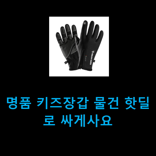  명품 키즈장갑 물건 핫딜로 싸게사요