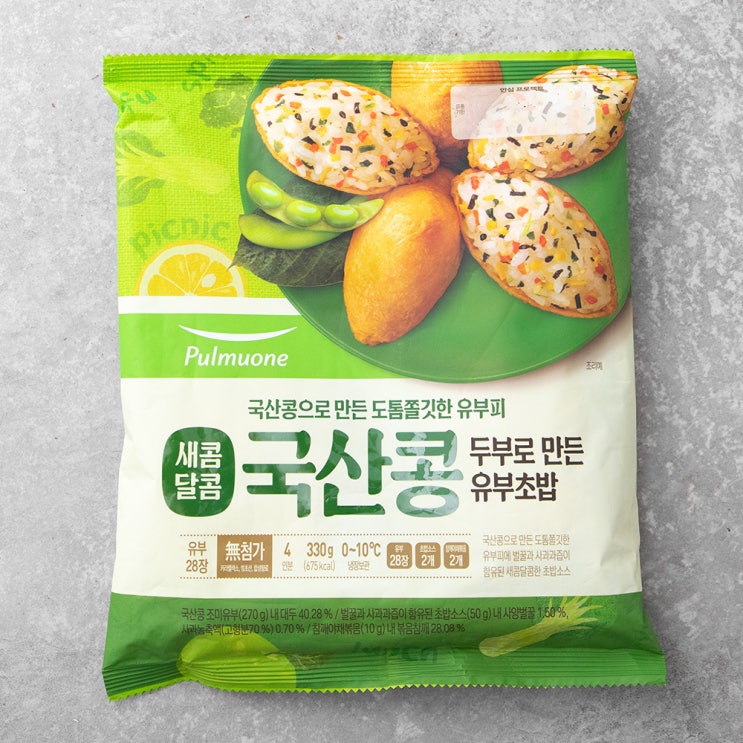 갓성비 좋은 풀무원 생가득 새콤달콤 국산콩 두부로 만든 유부초밥 4인분, 330g, 1개(로켓배송) 좋아요 갓성비 좋은 풀무원 생가득 새콤달콤 국산콩 두부로 만든 유부초밥 4인분, 330g, 1개(로켓배송) 좋아요