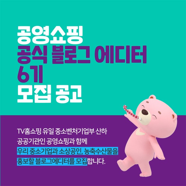 공영쇼핑 공식 블로그 에디터 6기 모집 공고 : 네이버 블로그 공영쇼핑 공식 블로그 에디터 6기 모집 공고 : 네이버 블로그