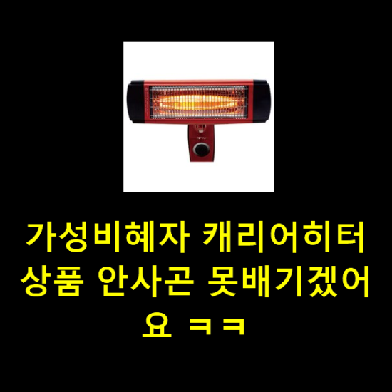 가성비혜자 캐리어히터 상품 안사곤 못배기겠어요 ㅋㅋ 가성비혜자 캐리어히터 상품 안사곤 못배기겠어요 ㅋㅋ