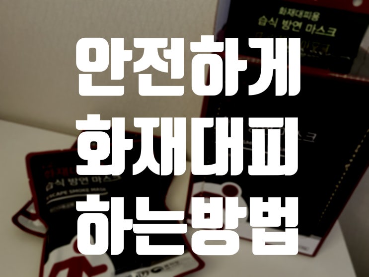  초동진화엔 소화기, 그럼 안전대피엔? [ LS 화재대피마스크 ]