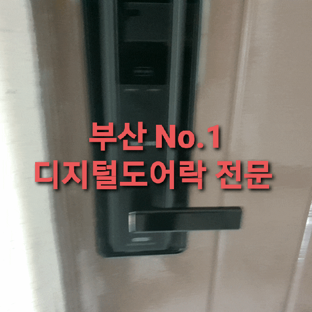 부산 사하구 장림동 로얄 베스토피아 아파트 현관 도어락 교체 설치