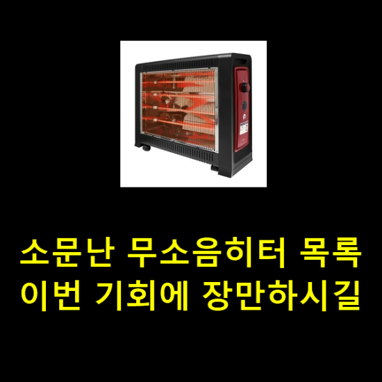 소문난 무소음히터 목록 이번 기회에 장만하시길 소문난 무소음히터 목록 이번 기회에 장만하시길