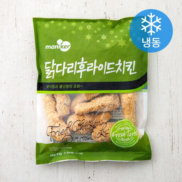 인기 급상승인 마니커에프앤지 닭다리후라이드치킨 (냉동), 1kg, 1개(로켓배송) 추천합니다