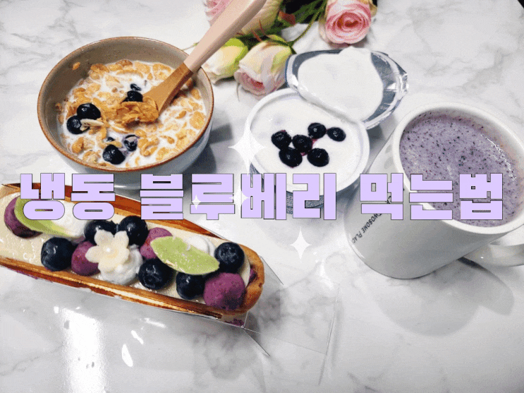  냉동 블루베리 먹는법 5가지 간단해요!