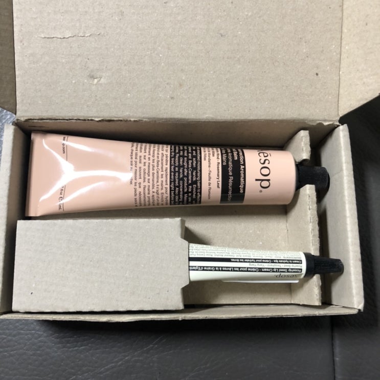  Aesop 이솝 핸드크림 립크림 카카오톡 선물하기 세트