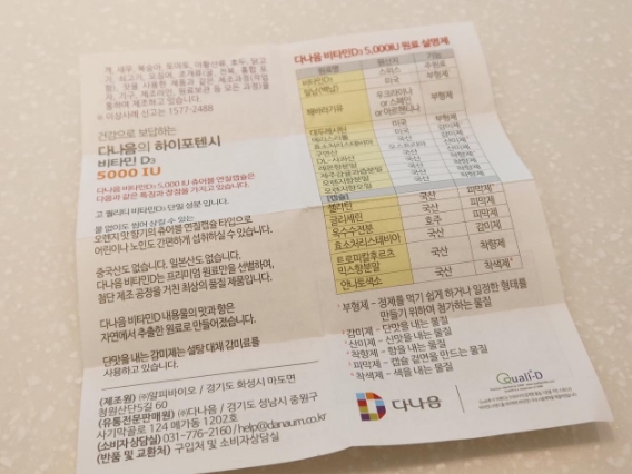  비타민D 결핍 비타민D3 5000IU 한 알로 맛있게 씹어드세요~ㅎ