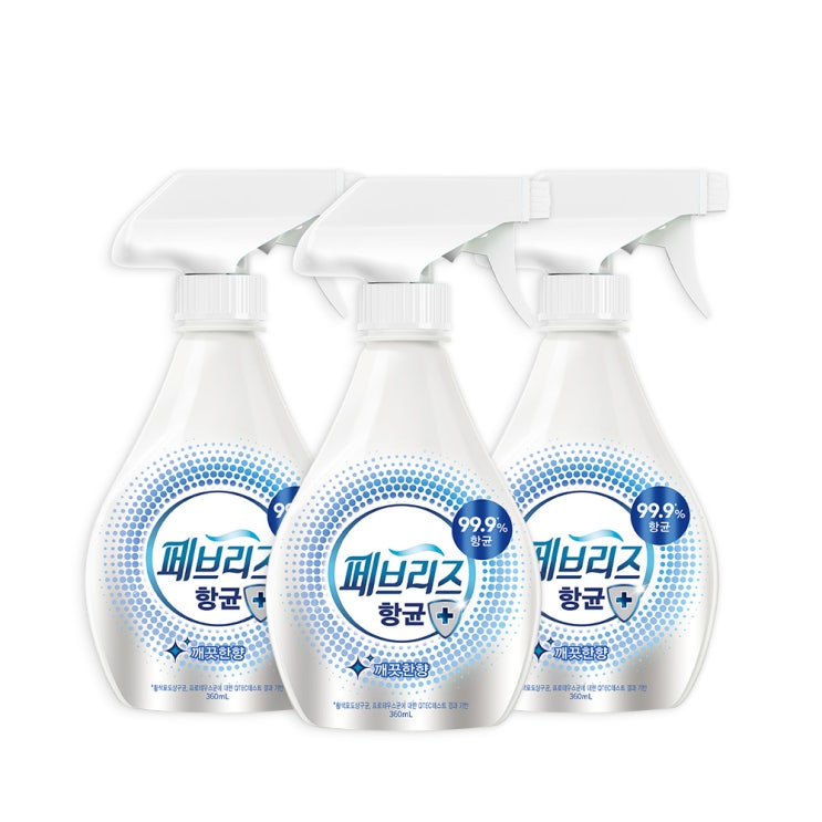 잘팔리는 페브리즈 항균플러스 섬유탈취제 깨끗한향 본품, 360ml, 3개(로켓배송) 좋아요 잘팔리는 페브리즈 항균플러스 섬유탈취제 깨끗한향 본품, 360ml, 3개(로켓배송) 좋아요