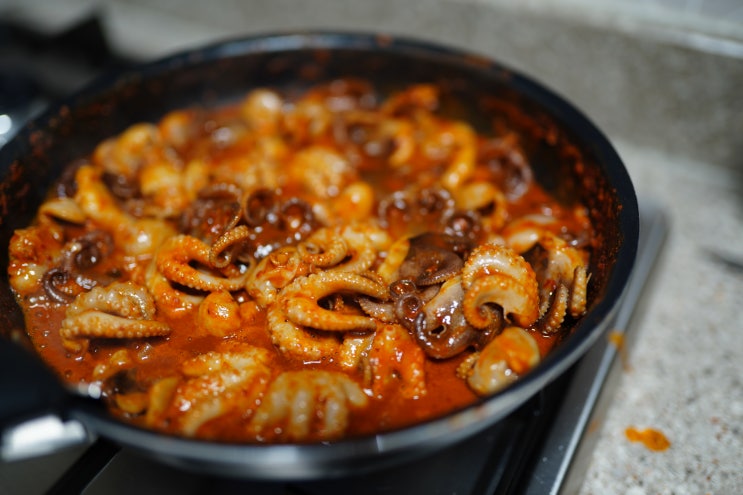  집반찬 옥희네수산에서 주문한 쭈꾸미볶음!