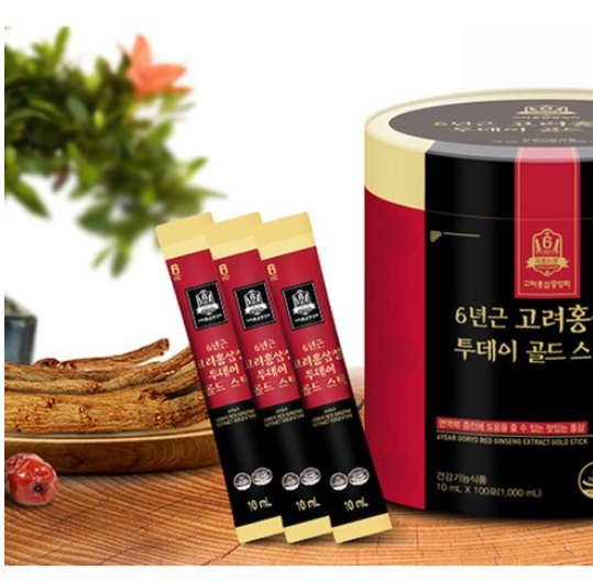  실속있는 대용량 100포 패키지  6년근 고려홍삼정   투데이 골드스틱