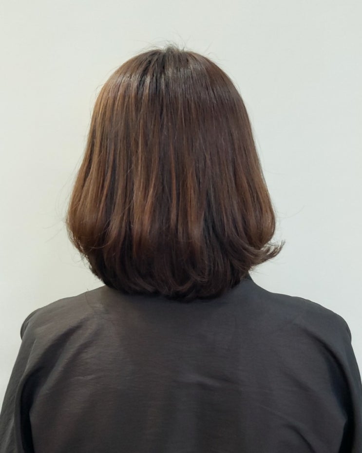  동탄미용실 인스헤어1호점 홍실장 부분염색과 단발쿠션펌 대만족