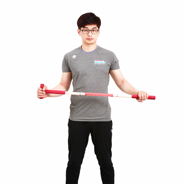 최근 인기있는 행복365 어깨 스트레칭 바 도구 실내 오십견운동기구 T바 어깨재활 운동 봉, 1개 ···