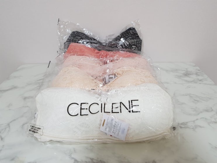  세실엔느(CECILENE) - 라이크라 밀착 텐션업 노와이어 브라팬티 내돈내산