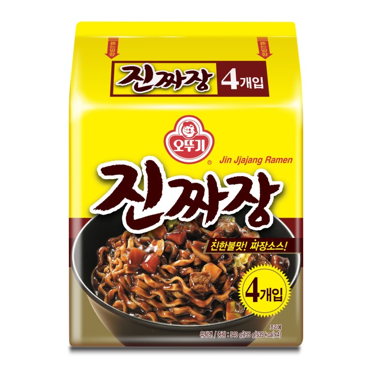 후기가 좋은 오뚜기 진짜장, 135g, 4개(로켓배송) 좋아요