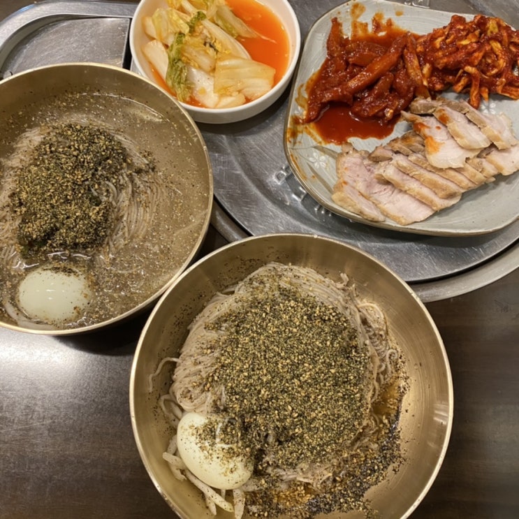  과천 맛집 선바위 메밀장터 들기름막국수 찐 맛집