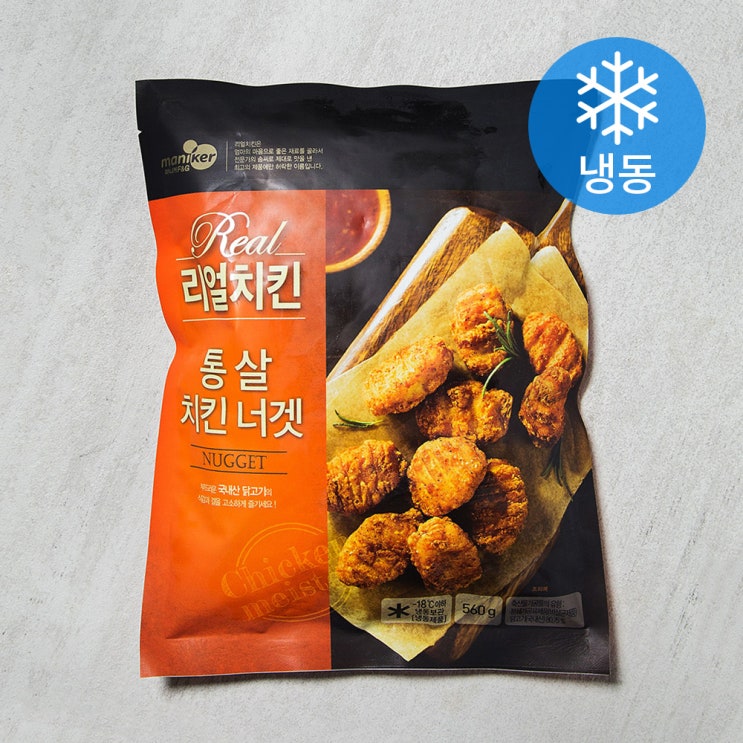 구매평 좋은 마니커에프앤지 통살치킨너겟 (냉동), 560g, 1개(로켓배송) ···