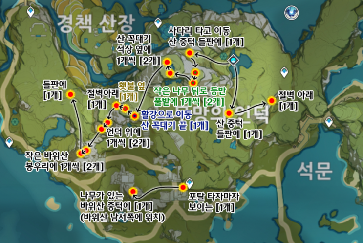 원신 청심 90개 위치, 파밍루트 정리 원신 청심 90개 위치, 파밍루트 정리