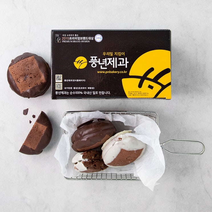 잘팔리는 풍년제과 우리밀 초코파이 오리지널 3입 + 화이트 3입, 450g, 1세트(로켓배송) ···