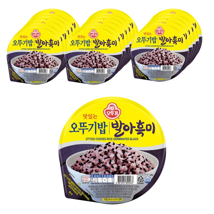 선택고민 해결 오뚜기 맛있는 오뚜기밥 발아흑미, 210g, 18개(로켓배송) 추천해요