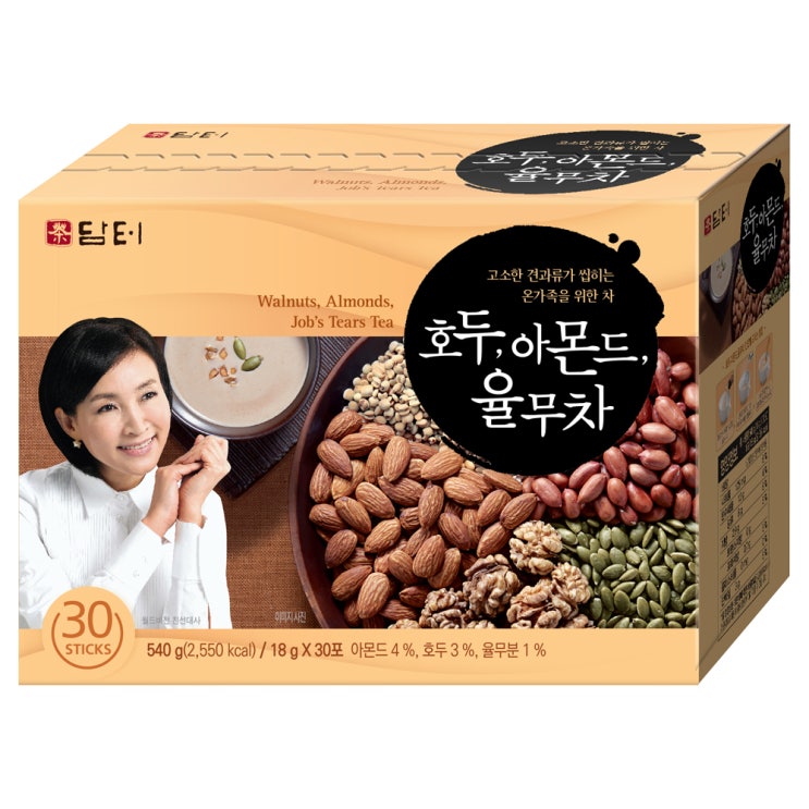 인기있는 담터 호두아몬드 율무차, 18g, 30입(로켓배송) 추천해요 인기있는 담터 호두아몬드 율무차, 18g, 30입(로켓배송) 추천해요