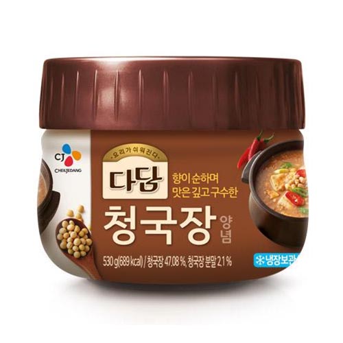 구매평 좋은 (냉장)cj제일제당(주) 다담 청국장양념, 530g, 1개 좋아요