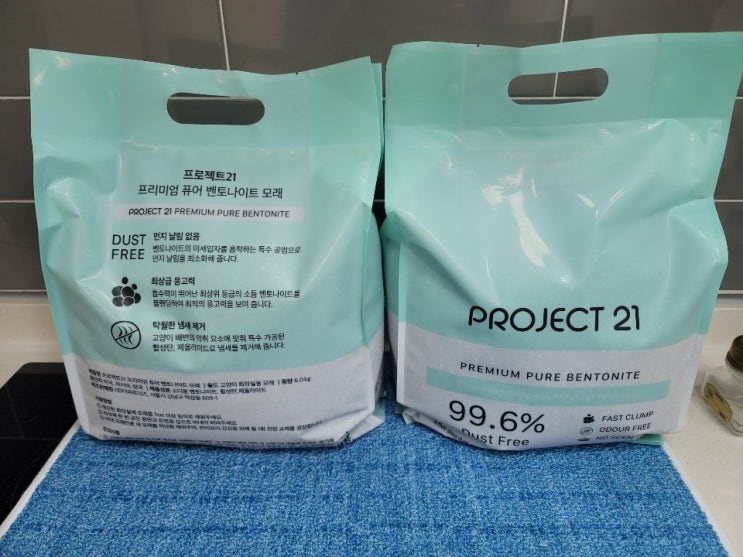  프로젝트21 고양이 벤토나이트 모래 솔직후기