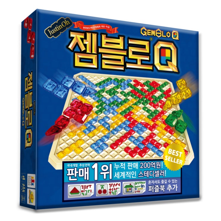  젬블로 보드게임[젬블로Q]알록달록 타일들을 연결해 볼까요?