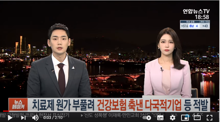 치료제 원가 부풀려 건강보험 축낸 다국적기업 등 적발 치료제 원가 부풀려 건강보험 축낸 다국적기업 등 적발