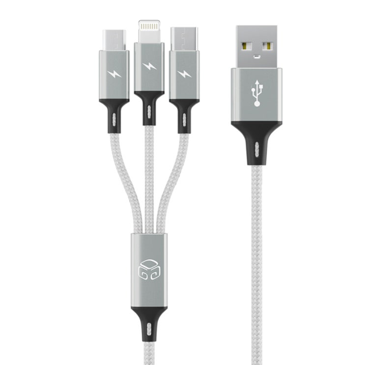 인기 급상승인 본조르노 DGG 3in1 스마트폰 고속 충전 멀티케이블 스카이 메타 70cm, 메탈실버, 1개(로켓배송) ··· 인기 급상승인 본조르노 DGG 3in1 스마트폰 고속 충전 멀티케이블 스카이 메타 70cm, 메탈실버, 1개(로켓배송) ···
