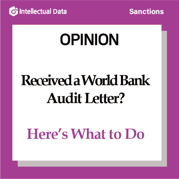 Received a World Bank Audit Letter? Here’s What to Do Received a World Bank Audit Letter? Here’s What to Do