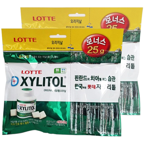 선택고민 해결 롯데자일리톨 오리지날 껌 리필, 112g, 2개 좋아요