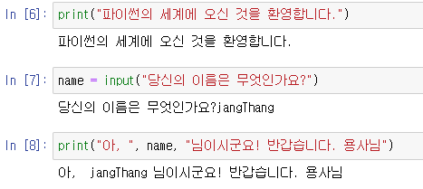  [python/파이썬] 8. 사용자 입력함수 input()