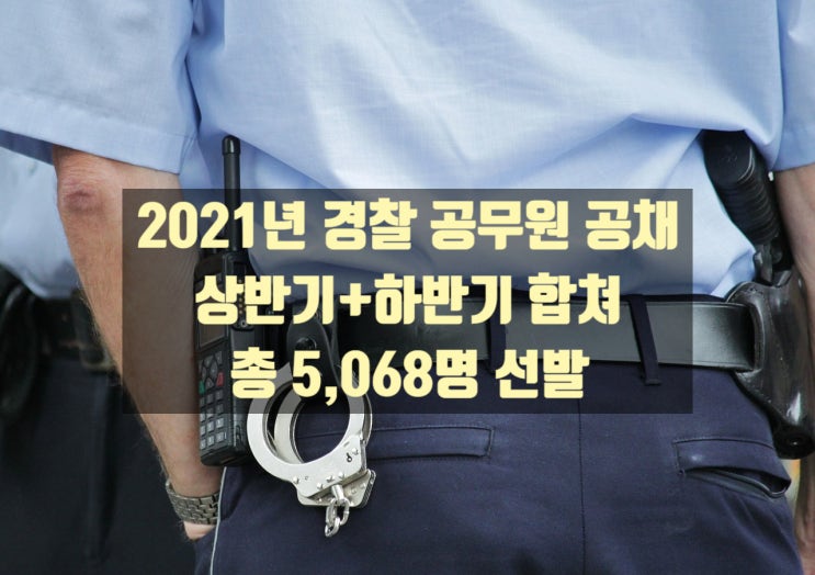  2021년 경찰공무원 채용시험 계획