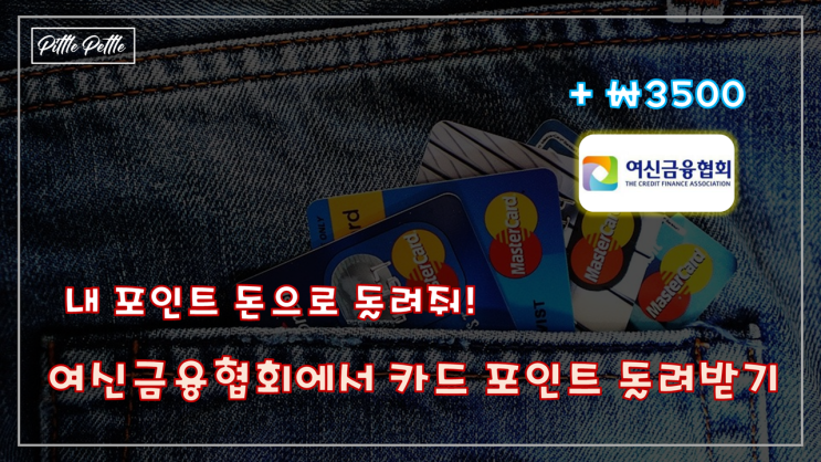 [잠든 포인트를 돌려줘] 여신 금융 협회에서 카드 포인트 현금으로 돌려받은 후기