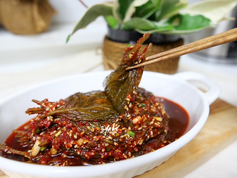 삭힌 깻잎 김치 양념 만드는 법 단풍 깻잎무침