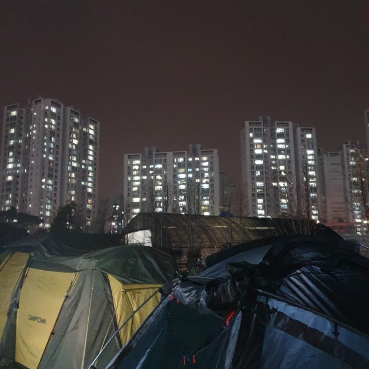  시흥작은쉼터캠핑장 도심캠핑 리뷰