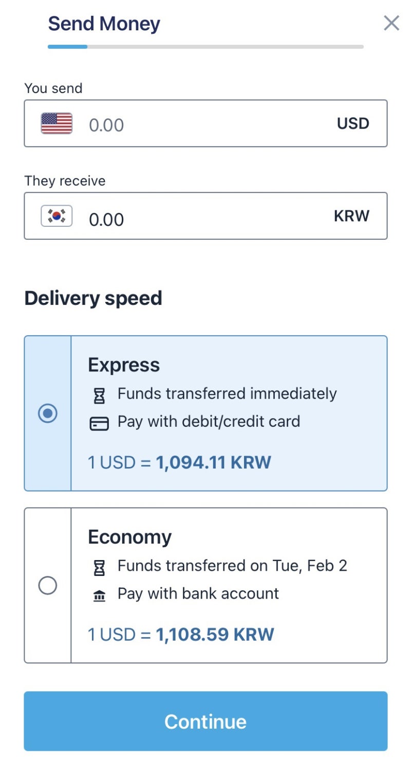 Remitly 미국에서 한국으로 송금 : 네이버 블로그