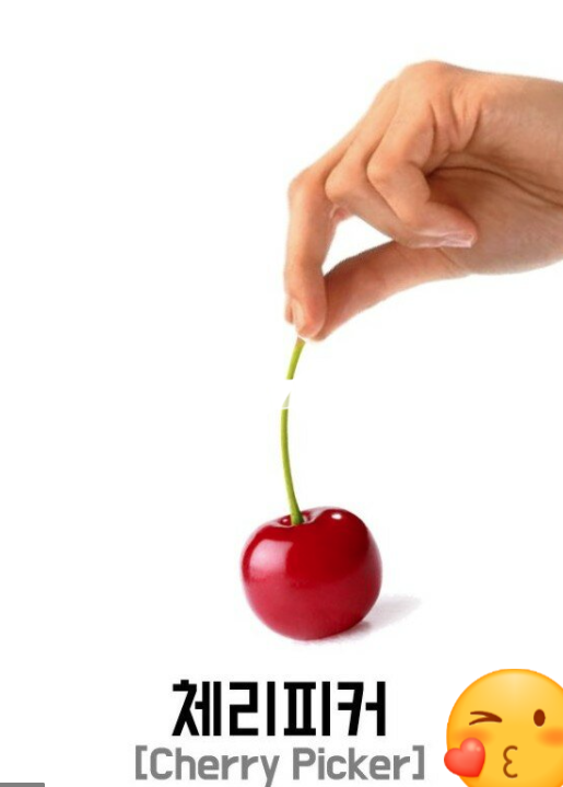  체리피커 뜻 알아두면 좋아요!