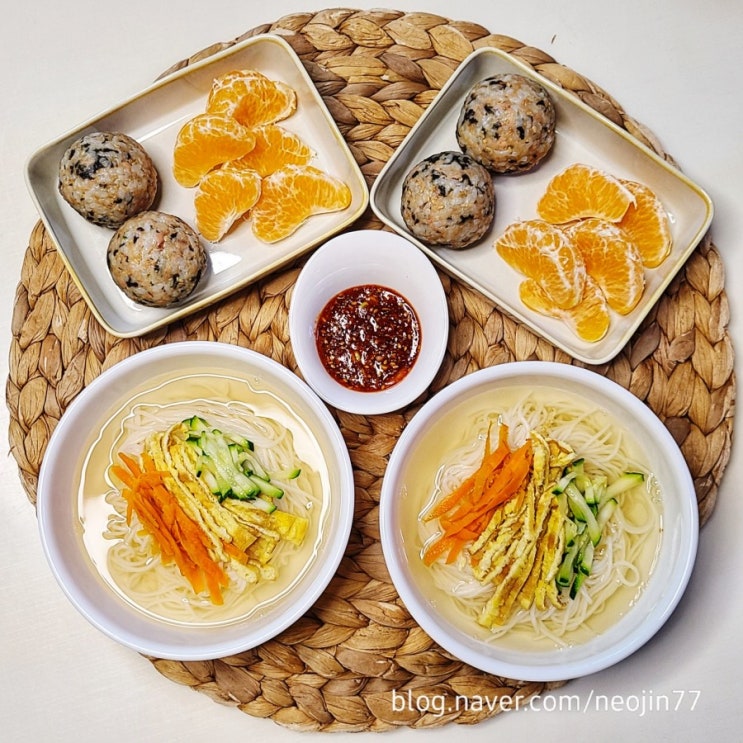 Jinny's집밥다이어리1월28일 간단아침 잔치국수와 참치주먹밥 Jinny's집밥다이어리1월28일 간단아침 잔치국수와 참치주먹밥