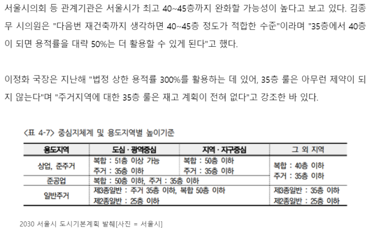  [단독] 35층룰 해제하는 서울시…한강변에 45층 아파트 들어선다 21.01.26