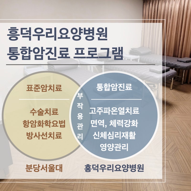예방접종과 암온열요법이 가능한 분당서울대병원 인근 암요양병원